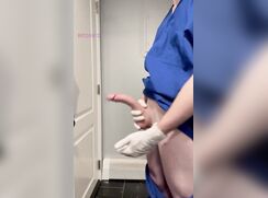 Hung Nurse Reveals Shaved BWC porn