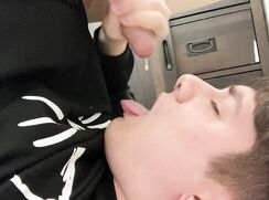 Twink Cum On His Own Tongue porn