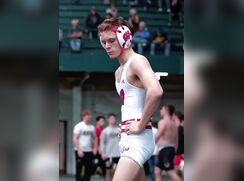 College Wrestler Singlet Bulges porn