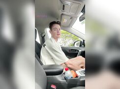 British Twink Exhibitionist In Car porn