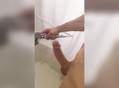 Shower On Frenulum Makes Him Cum porn