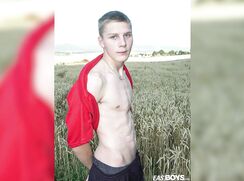 Hot cute twink Czech boy shows of body on public