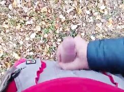 In der Natur Wichsen Pur.