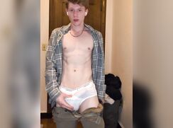Twunk Reveals Uncut Cock From Tighty Whities porn