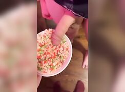 Blond Breakfast Cereal Piss & Eat porn