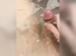 Shaved Uncut Cock Bath Piss porn