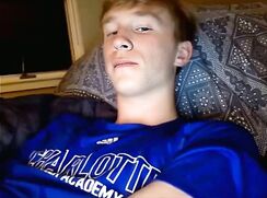 Ginger Slender College Guy Needs his Privacy to Wank Off - AI Enhanced