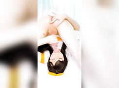 Femboy Cums in His Mouth