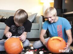 Trick or treat with a Halloween foresome