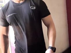 You go to the gym and bought this beautiful t-shirt