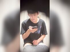 college boy spied jerking off