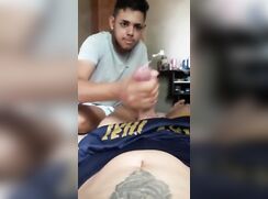 Uncle Jerks Off His Nephew porn