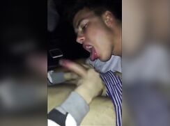 cute amateur twink blowjob for his friend