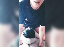 18 year old Chinese boy deepthroat 6