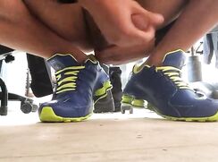 Clothes wanks - Nike shox id cum
