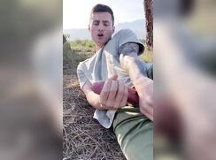 Cum on the Hay Stack Outside 223