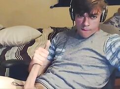 College Brunette Very Attractive Big Cock wanks off - AI Enhanced