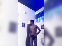 Fag Krish almost caught exposing in public toilet
