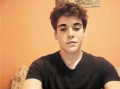 Belgium Curly Hair Dude Wanks Off on Webcam - AI Enhanced