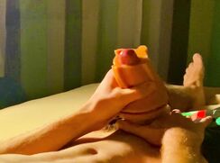 Italian boy blows massive load of cum