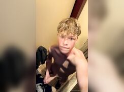 cute levi wanks at the fitting room