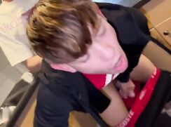 Brit chavs fuck in the kitchen