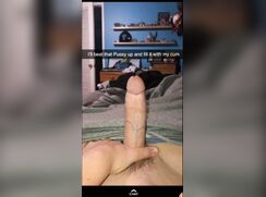 Dude in red shirt jerks dick