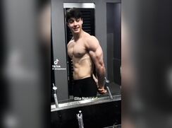 cute fit braziian tiktoker joao selfie bate