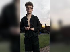 cute nerdy outside bate