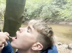 Outdoor BJ Sharing Cum — DM123