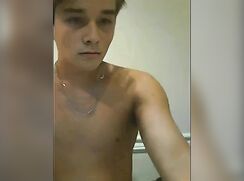 Latino Guy Very Fit Cut wank his Thick cock off - AI Enhanced