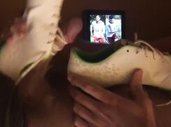 Cumming in nike football boots!!! - 10-14-25