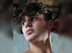 gorgeous twink taking a shower