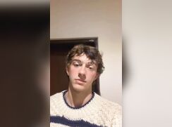 Guy with lip piercing jerk