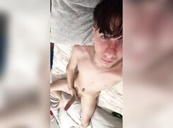 cute  big cock olie wanking clip