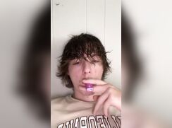 cute twink showing big dick clip