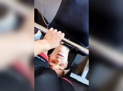 In the gym with a bro