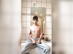 Twink Pisses His Trackies and Himself