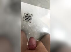 chinese boy cumming in shower