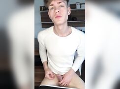 cute blonde lucas baited off