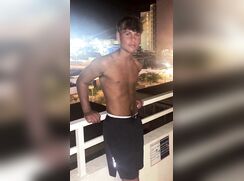 fit tanned blonde cian instant shower show