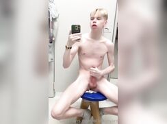 cute blonde elliot cumming in the fitting room