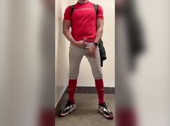 Baseball DILF JockDad87 Edges his Cock in Gear