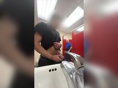 Caught cumming in the sink