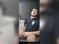 Latin guy cum fountain