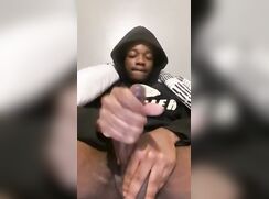 Busting a nut late at night