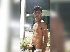 Desi twink exposed outdoor