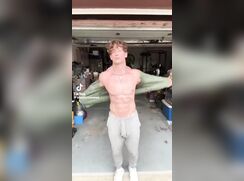 cute blonde tiktoker and his big cock
