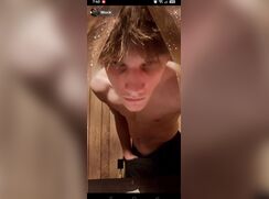 cute blonde wock on today risky live tiktok