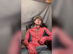 cute mick barone geting hard before halloween party